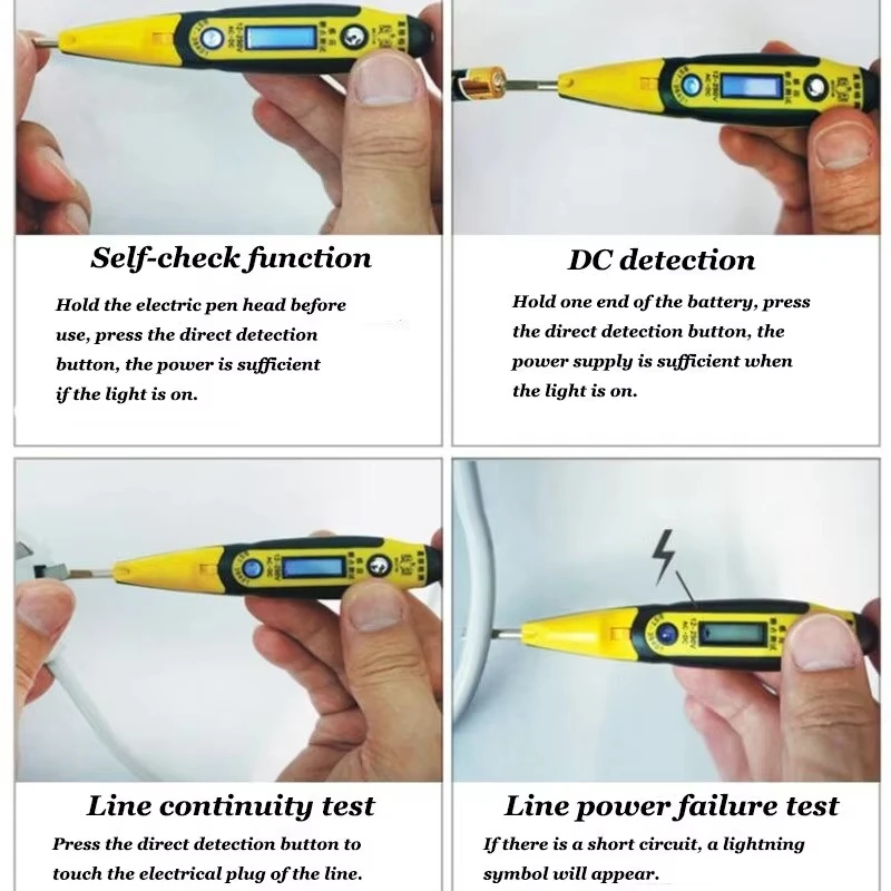 Digital Voltage Detector Pen with LCD Display
