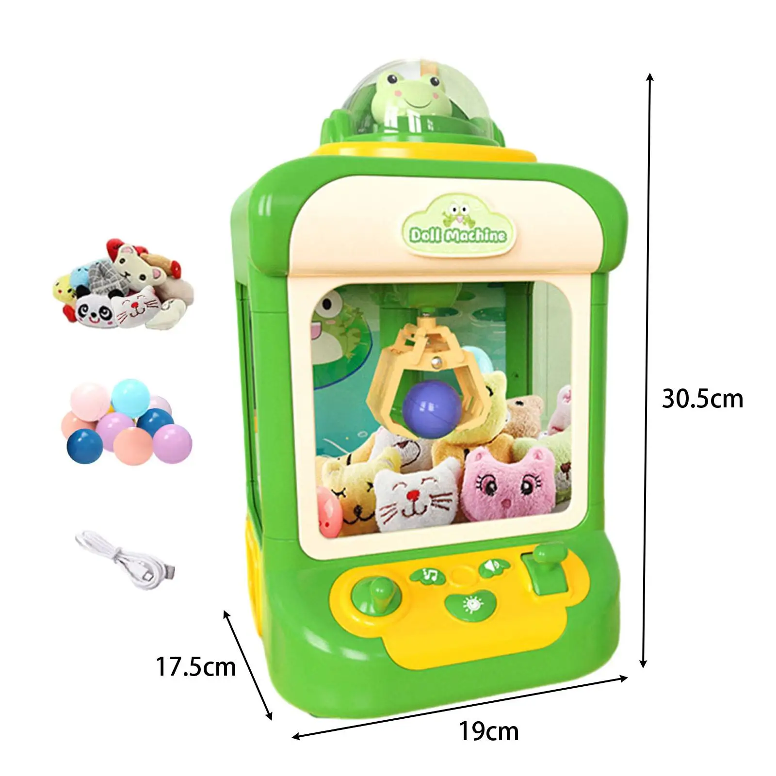 Claw Machine with Lights Sound Grabber Prize Dispenser Toys Mini Vending Machine 6