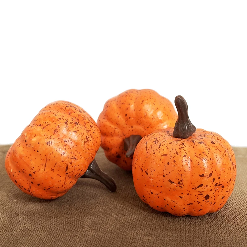 4.5cm Small Pumpkin Decorations Halloween Christmas Home Party Desktop Layout Fruit Vegetable Crafts Photograph Prop artificial fruits and vegetables