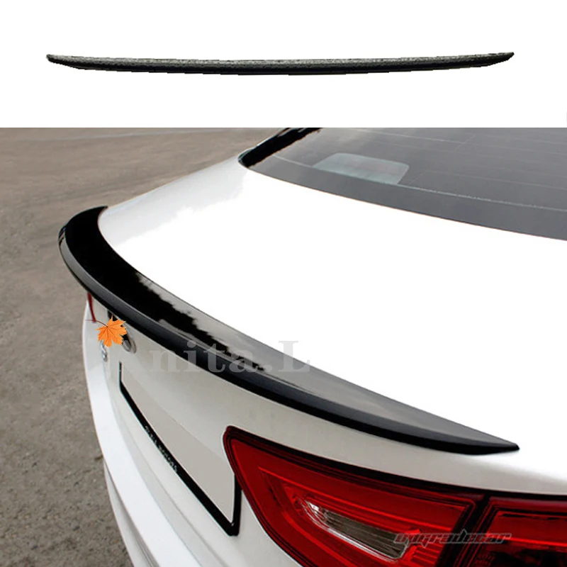 

For Kia K5 Optima Spoiler 2014-2015 Sedan Trunk Lid Lip Car Rear Wings ABS Plastic Black Tuning Exterior Body Kit Accessories