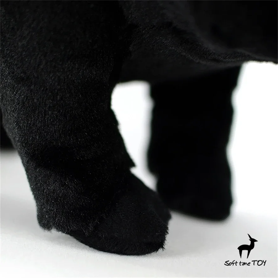 Black Pig High Fidelity Anime Cute Plushie Hog Plush Toys Lifelike Animals Simulation Stuffed Doll Kawai Toy Gifts For Kids 6