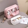 Portable Cosmetic Pouch Women Translucent Makeup Bag Large-Capacity Bath Wash Bags Multifunction Travel Waterproof Storage Case 3