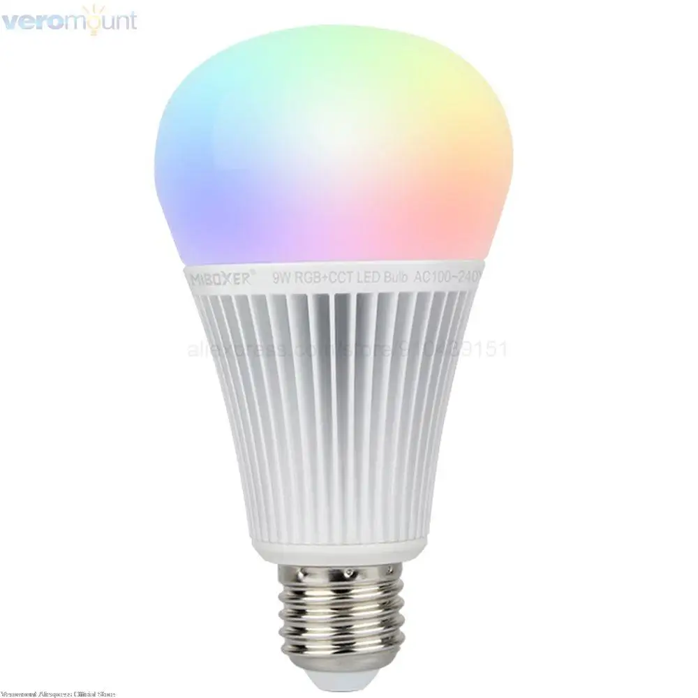 MiBoxer 4W 5W 6W 9W 12W LED Bulb GU10 E27 Led Light Smart 2.4G RF Wireless Remote Control RGBCCT LED Lamp Support WiFi APP Voice