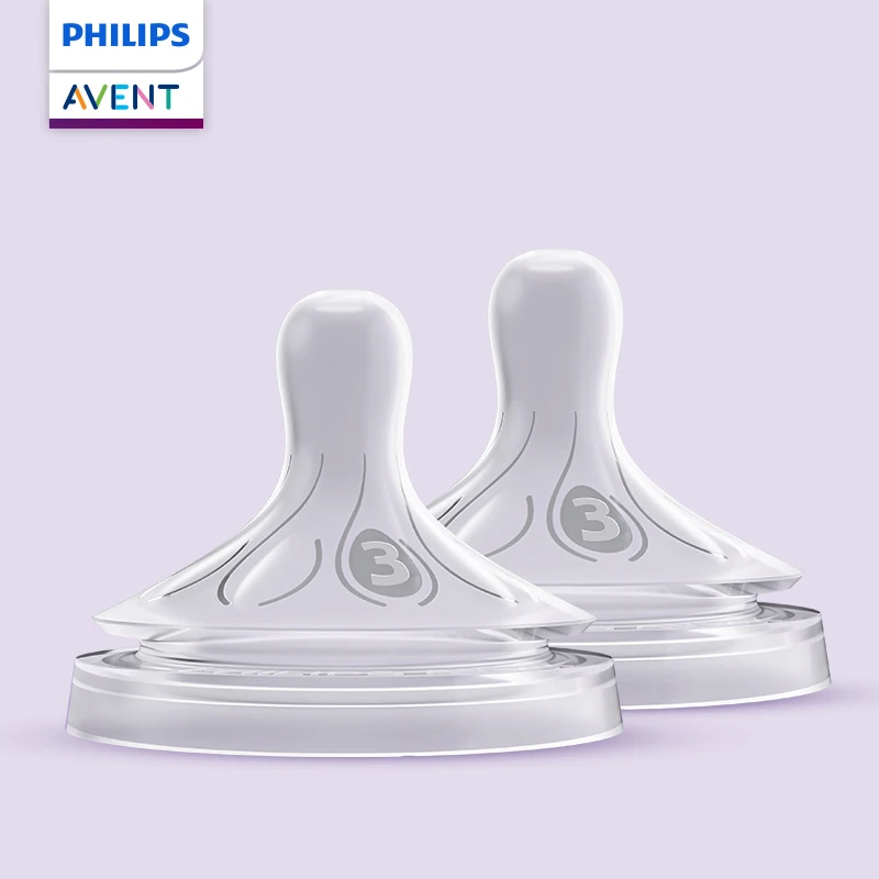 PHILIPS AVENT Wide Caliber Feeder Replace Silicone Nipple for Newborn Baby