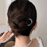 U-Shaped Hair Fork Fashion Tortoiseshell Acetate Acrylic Hairpin Geometric Design Headwear Hair Sticks Women Girls - Image 4