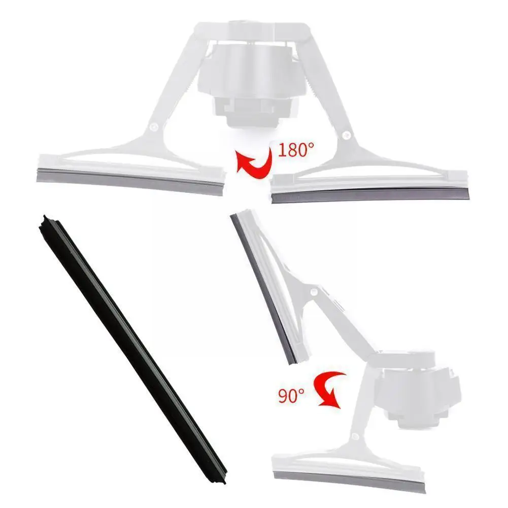 1pcs Universal Motorcycle Helmet Rubber Wiper Blade With Windshield