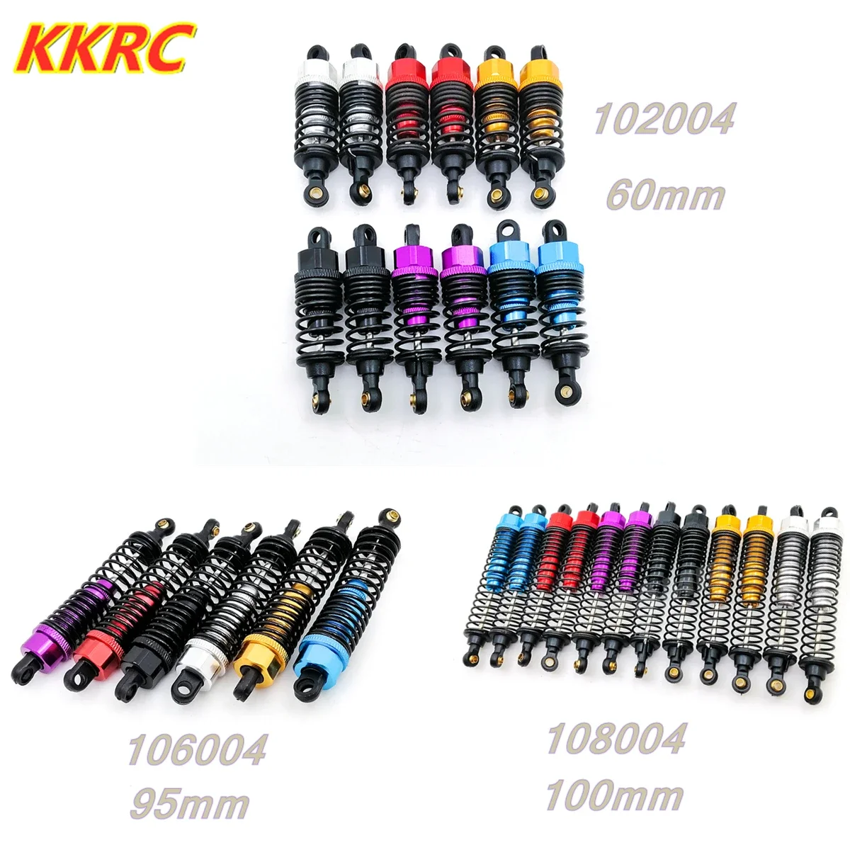 

CatRC HSP Aluminum Alloy Shock Absorber 102004 106004 108004 RC for 1/10 HSP 94101 94102 94103 94122 94166 94111 94188 Fla
