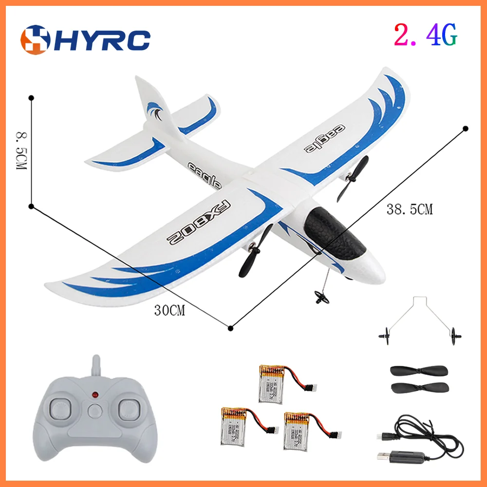 Beginner RC Plane UAV 2.4G Kit Glider Remote Control Airplane Flying Distance 150 Meters
