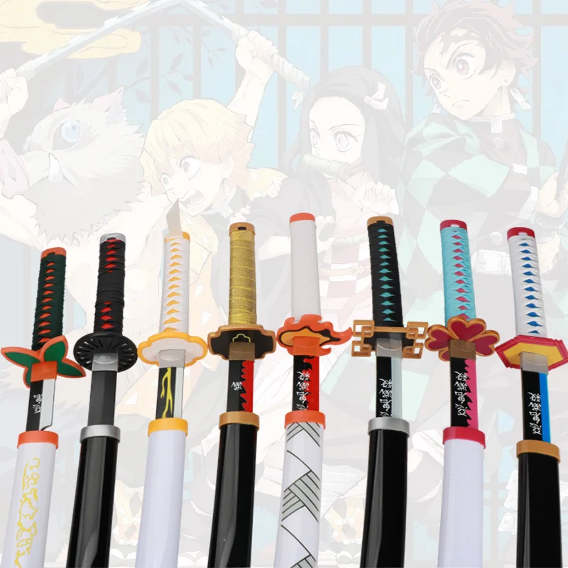 1:1 Demon Slayer Katana Sword  Zenitsu Kamado Tanjiro Cosplay Weapon Props Decoration kimetsu no yaiba Catana Anime sword 2