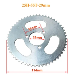High - Performance 29MM Rear Sprocket for Mini Moto and Dirt Bikes (25H - 55T - 29MM)