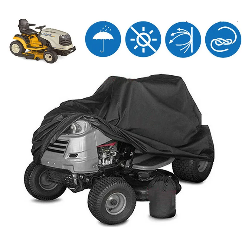 

55" Riding Lawn Mower Cover Waterproof UV Snowblower Shade Tractor Covers For Yard Garden Furniture Motorcycle