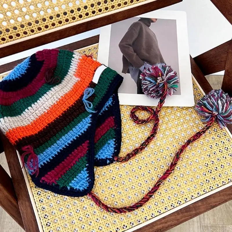 Weiche, bequeme Mütze, modische Mütze für Kinder, Persönlichkeit, Strickmütze mit Schleifen für Damen und Kinder, Y08E – Detail 10