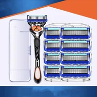 4-16pcs 5-layer Razor Blades Replacement Blade For Men Shavers Shaving Safety Razor Skin Protection Classic Reusable Blade Razor