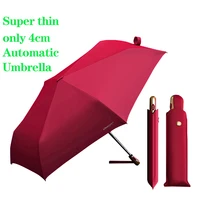 Super Thin Women Automatic Umbrella For Raining Ultralight High Quality UV Umbrella Girls  Portable Folding Umbrellas Parasol 1