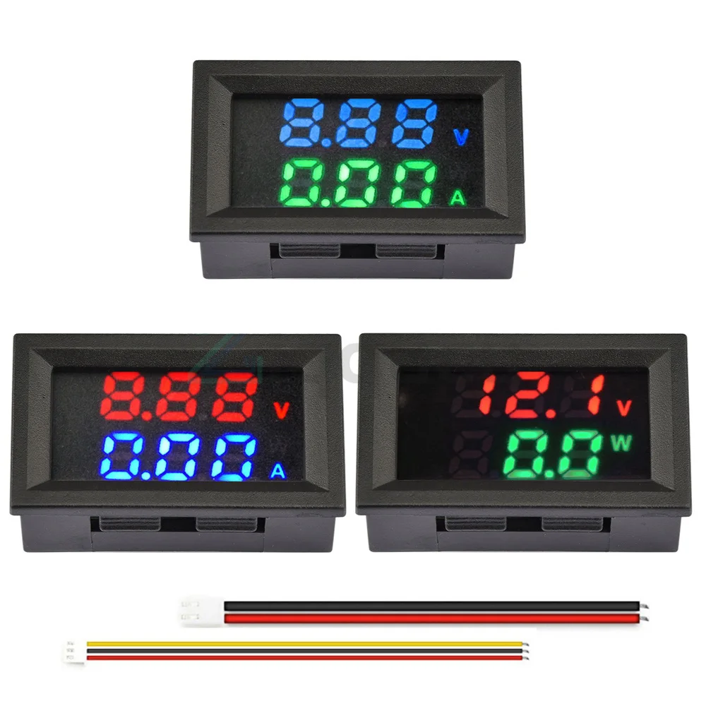 M430 DC 4-30V 디지털 전압계 전류계 듀얼 디스플레이 전압 검출기 전류 측..