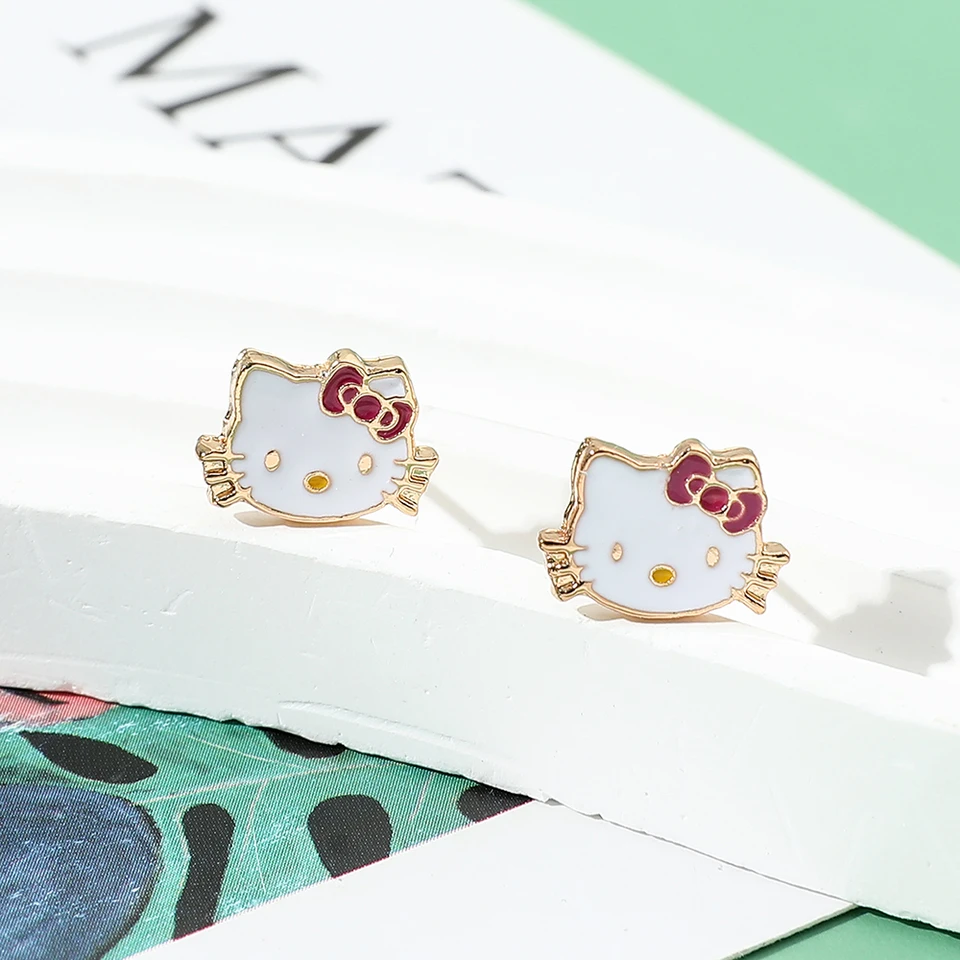 Set Gioielli Hello Kitty Per Bambine - Collana, Bracciale E Orecchini, Finitura Argento - Foto 4