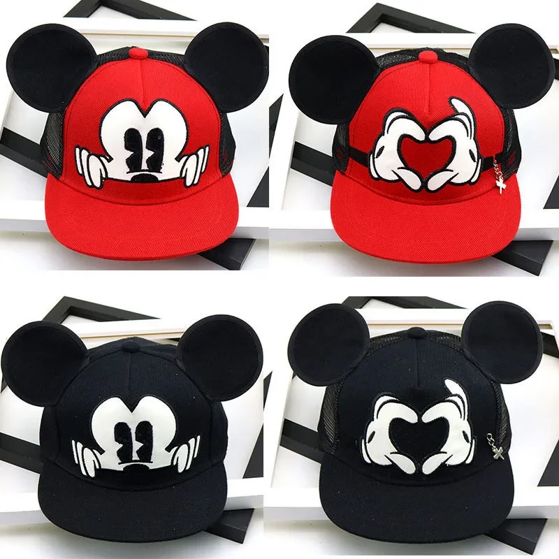 New Children's Mickey Mouse Cap Cartoon Lovely Baseball Cap For Kids Girls Boys Snapback Hat