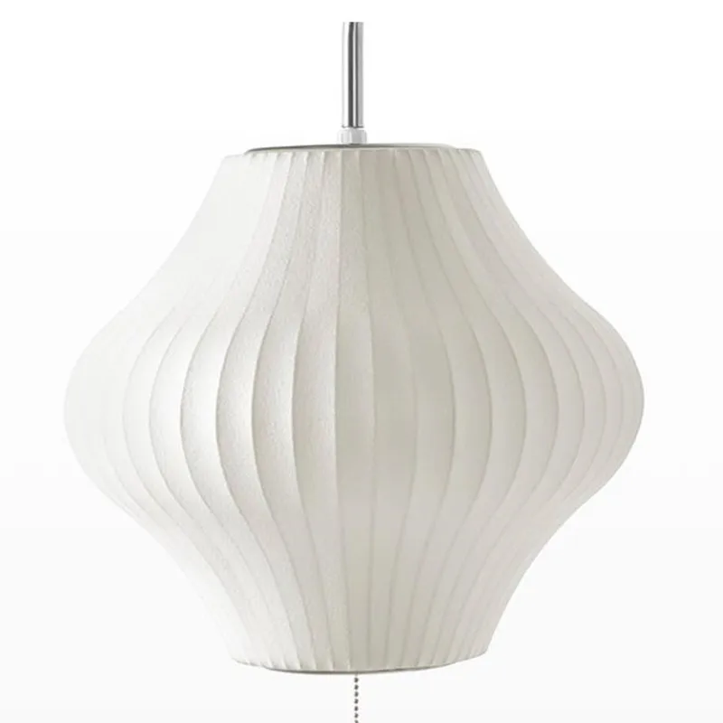 Nelson Wall lamp modern japanese wall lamp For Living Room Bedroom Home Bedside office Hotel Silk Cloth Lamp 6