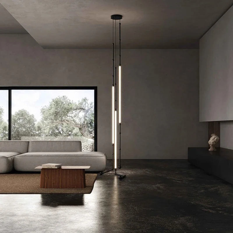 Modern Nordic Soft Pendant Light, Linha Minimalista, Sala de Teto, Suspensão Restaurante, Design italiano, Duplex