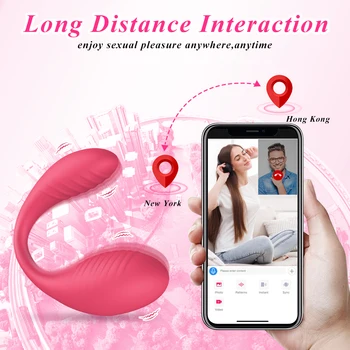 Bluetooth Dildo Vibrator for Women Panties G-Spot Vagina Anal Stimulation APP Control Dildo Female Vibrator Sex toys for Women 3