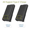 Baofeng UV-5RH Pro Battery 2500/3800mAh Optional USB-C Charger BF-K5 Plus UV-5RH Max GM-5RH Walklie Talkie Rechargable Batteries 4