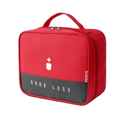 Portable Medical Kit and First Aid Organizer Bag (Large Red)