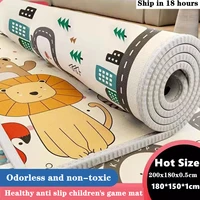 200x180cm Non-toxic Baby Game Mat EPE Baby Activity Gym Baby Crawling Play Mats Folding Mat Carpet for Children’s Safety Mat Rug