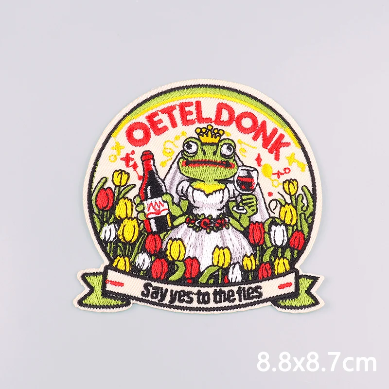 2026 Oeteldonk Embleme Patch bestickte Aufnäher zum Aufbügeln, niederländischer Karneval, Festival, Abzeichen, Feier, Souvenir, Geschenk – Detail 15