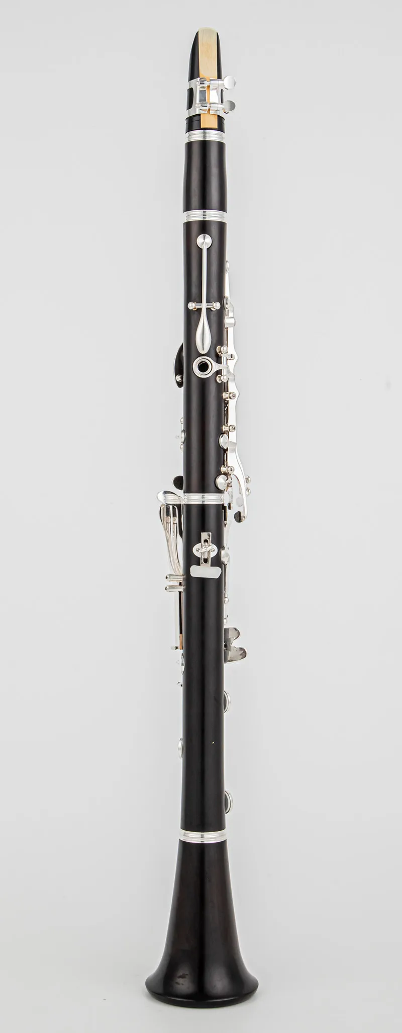Description Picture 3 of item650 Professional Bb Clarinet PRESTIGE Ebony Clarinets Ebony Wood Silver Plating Key Musical Instruments Case Mouthpiece Reeds