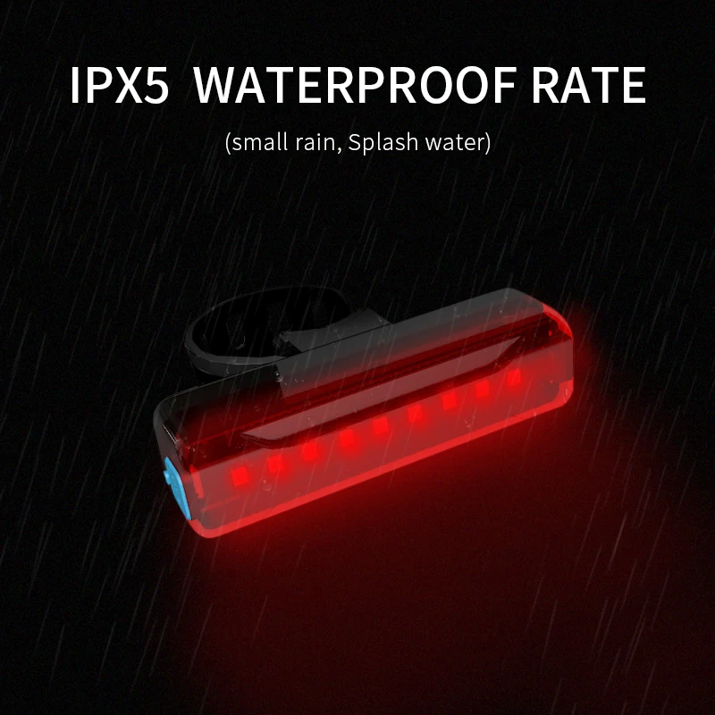

Bike Taillight Waterproof Riding Rear Light Led 2600 MAh Usb Rechargeable Mountain Bike Cycling Light Tail-lamp Light