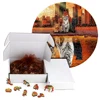 Unique Wooden Puzzles Cool Cat Wood Jigsaw Puzzle Craft Irregular Family Interactive Puzzle Gift for Kids Educational Toys 5