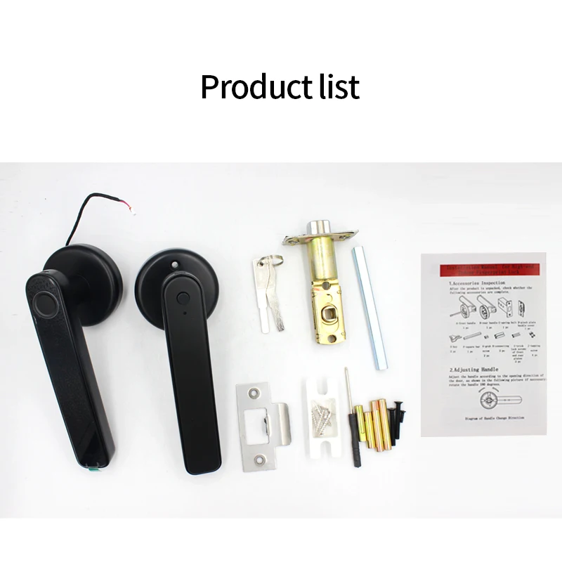 TTLock/tuya APP Smart Fingerprint Lock password code Door Lock Bluetooth Biometr