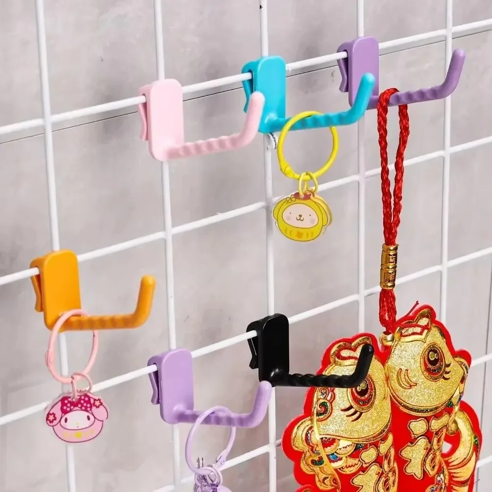 Colorful Mesh Panel Hooks for Multi-Purpose Display and Home Organization