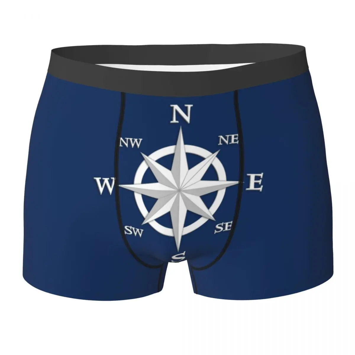 

Men's Eight Point Compass Rose Underwear Funny Boxer Shorts Panties Male Breathable Underpants S-XXL