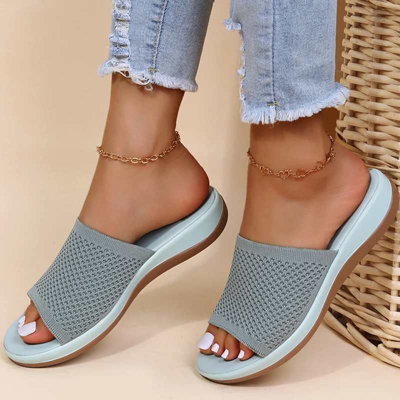 Fashion Sandals Shoes Women Wedge Walking Shoes Soft Slide Women's