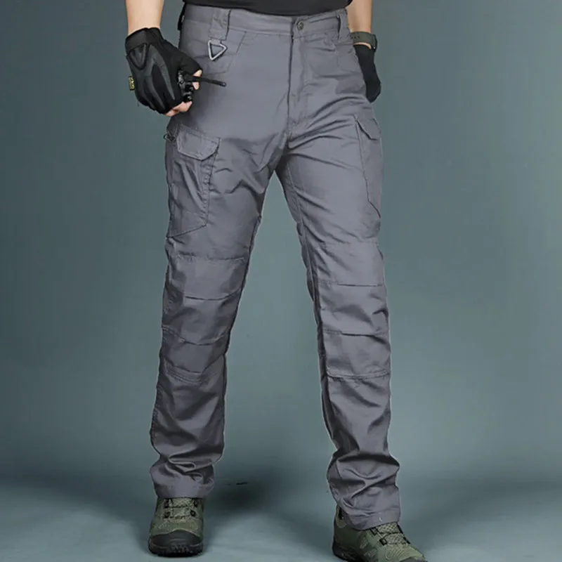 Men's Tactical Cargo Pants Elastic Multi Pocket Outdoor Casual Pants Combat Trousers Sweatpants Plus Size 6XL