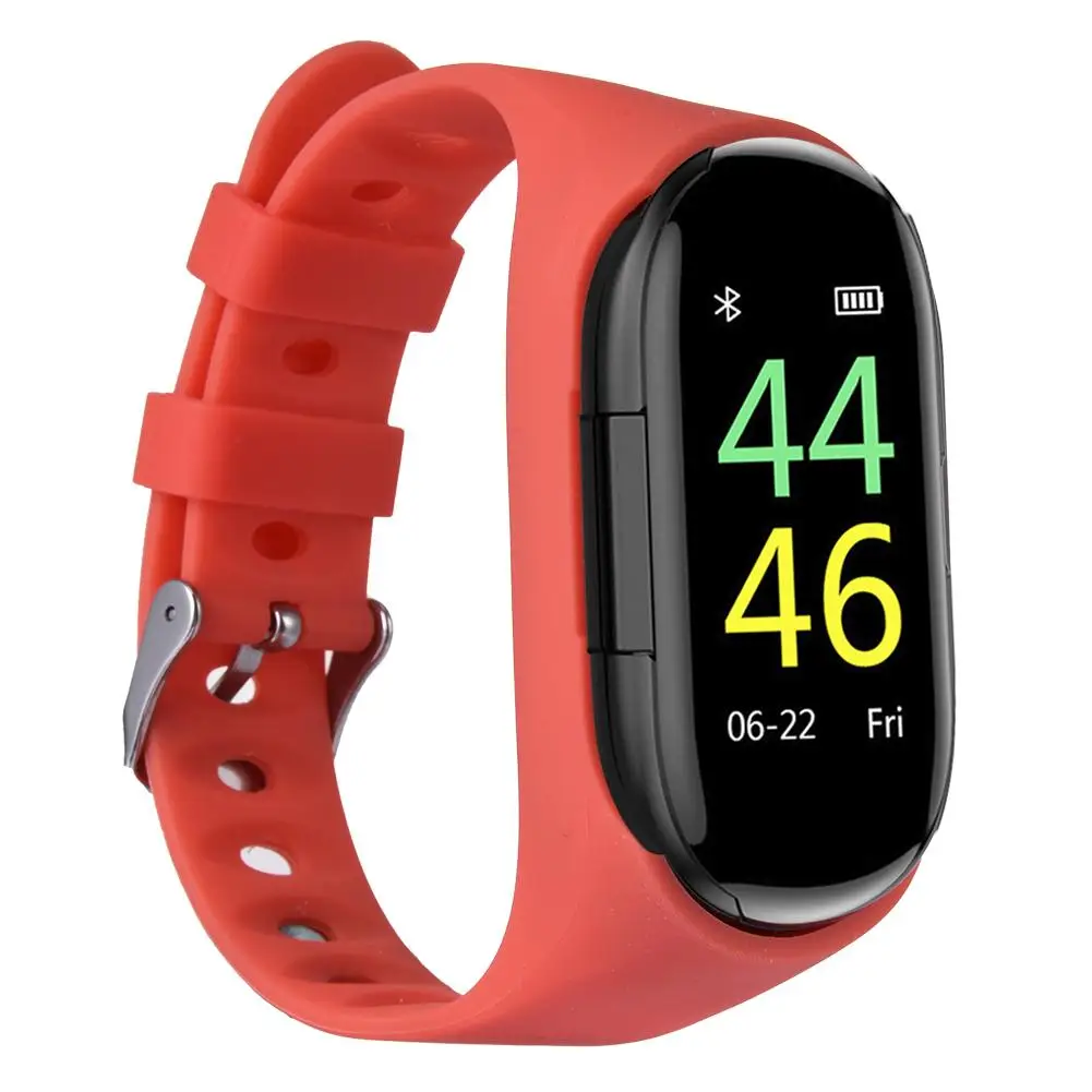 M1 Smart Bracelet and TWS Bluetooth-compatible Headset 2 In 1Ultra-long Standby Heart Rate Monitoring Sports Smart Bracelet 