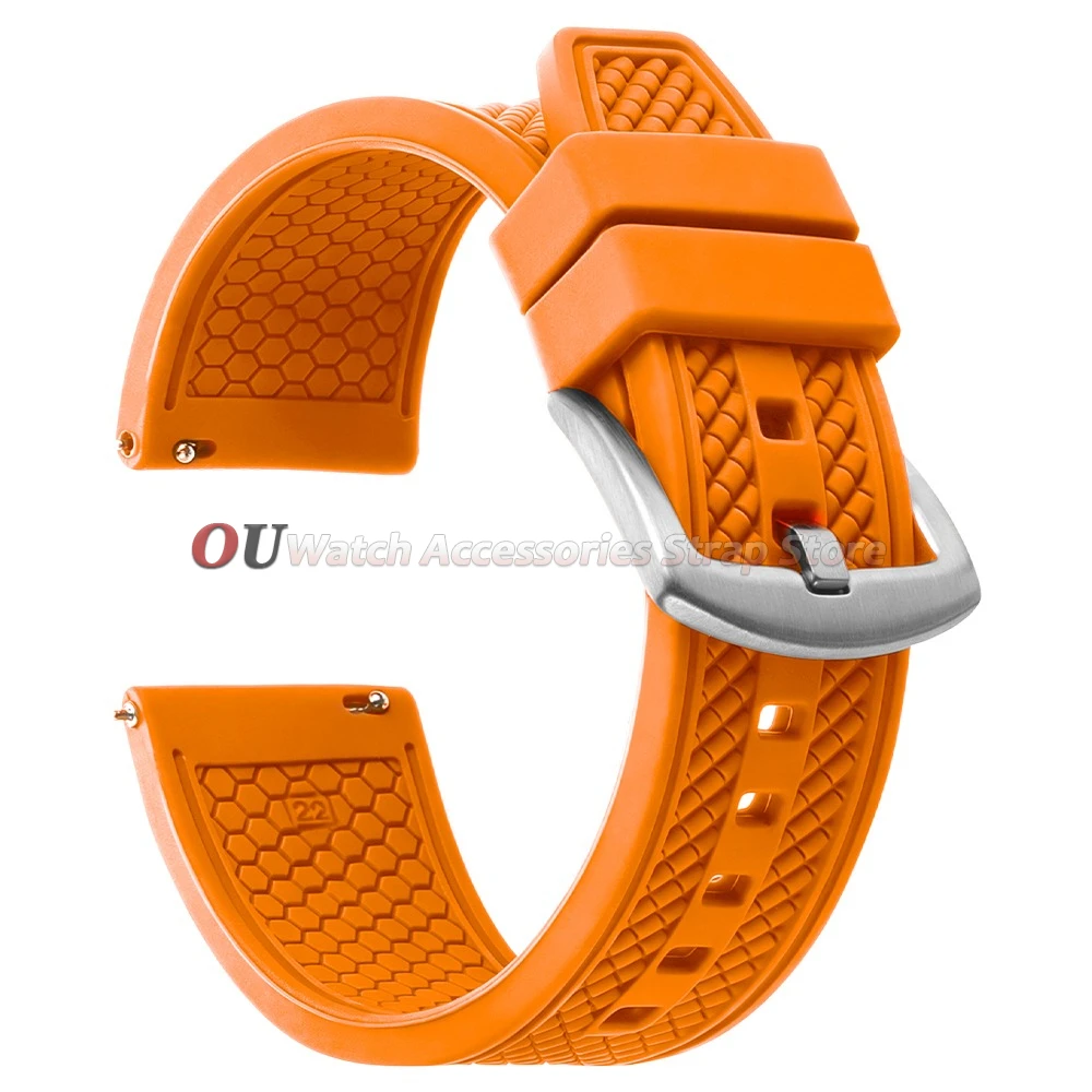 Premium Universal Diving Silicone Watch Strap - Waterproof Sports Quick Release Bracelet