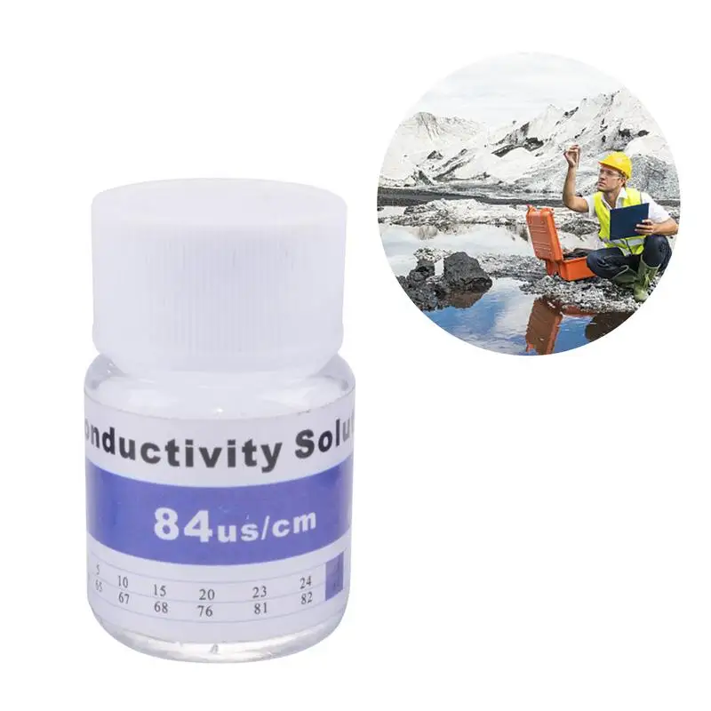 TDS calibration Liquid buffer solution 25ml 84us/cm 1413us/cm 12.88ms/cm 35PPT 1382PPM calibration solution for EC TDS tester 5