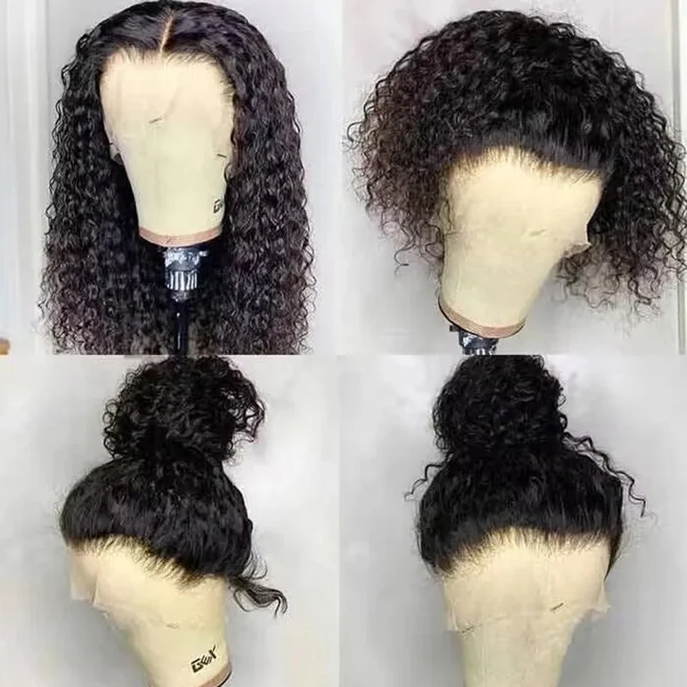 Lace Front Wig Hidden Strap 360 Full Lace Front Wig Human Hair 250 Density Water Wave Glueless Wigs Upgrade Invisible Drawstring Cap For Woman
