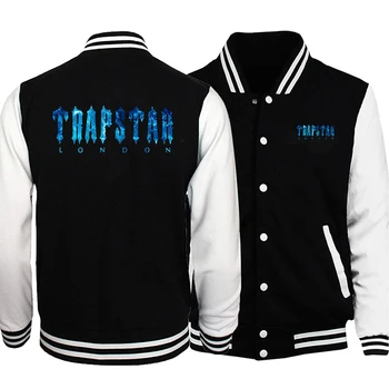Trapstar Chienille Funny Prints Mens Coats Fashion Loose Sportswear Autumn Hip Hop Cardigan Comfortable Casual Male Jacket 4