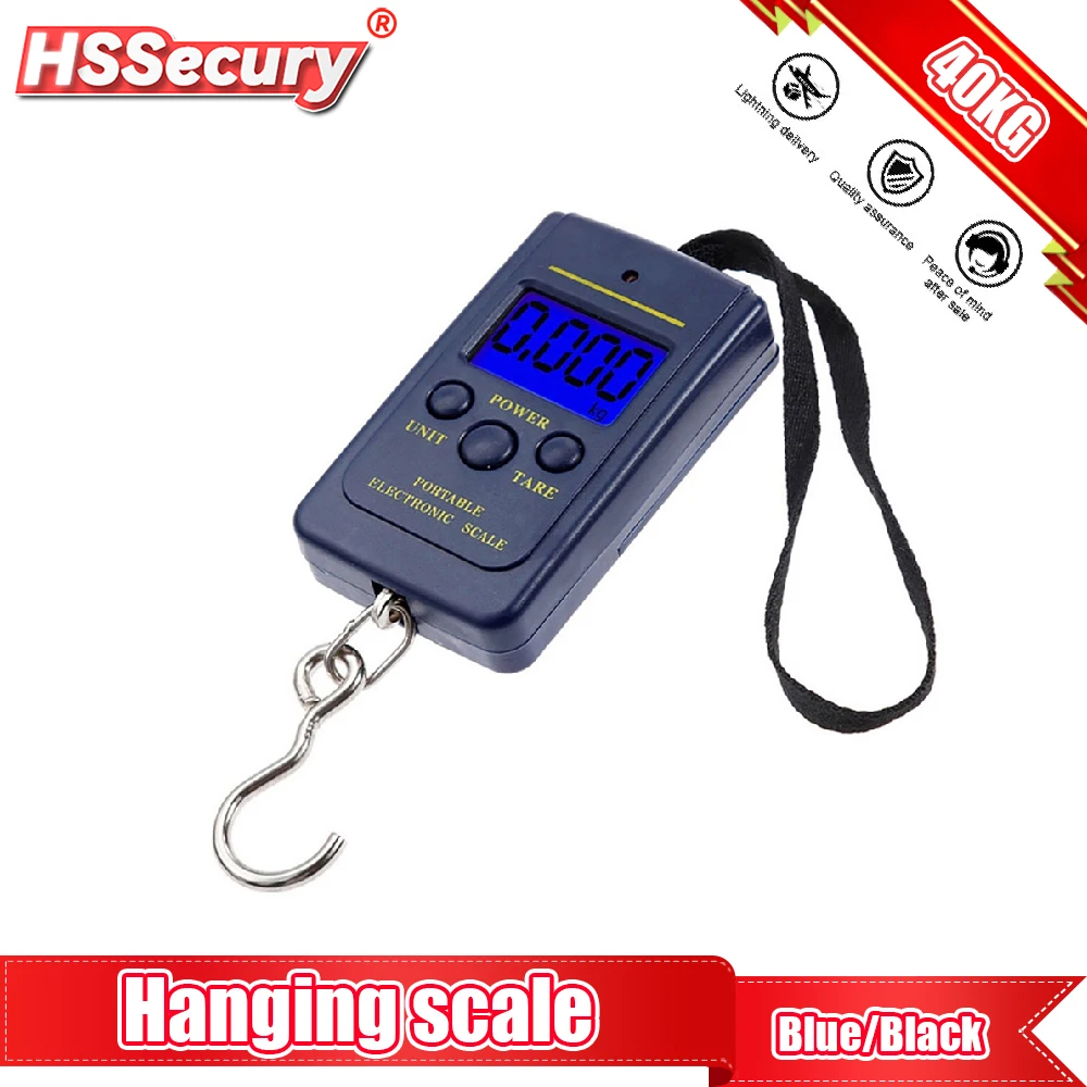40kg/10g Kitchen Scales Mini Digital Scale for Fishing Luggage Travel