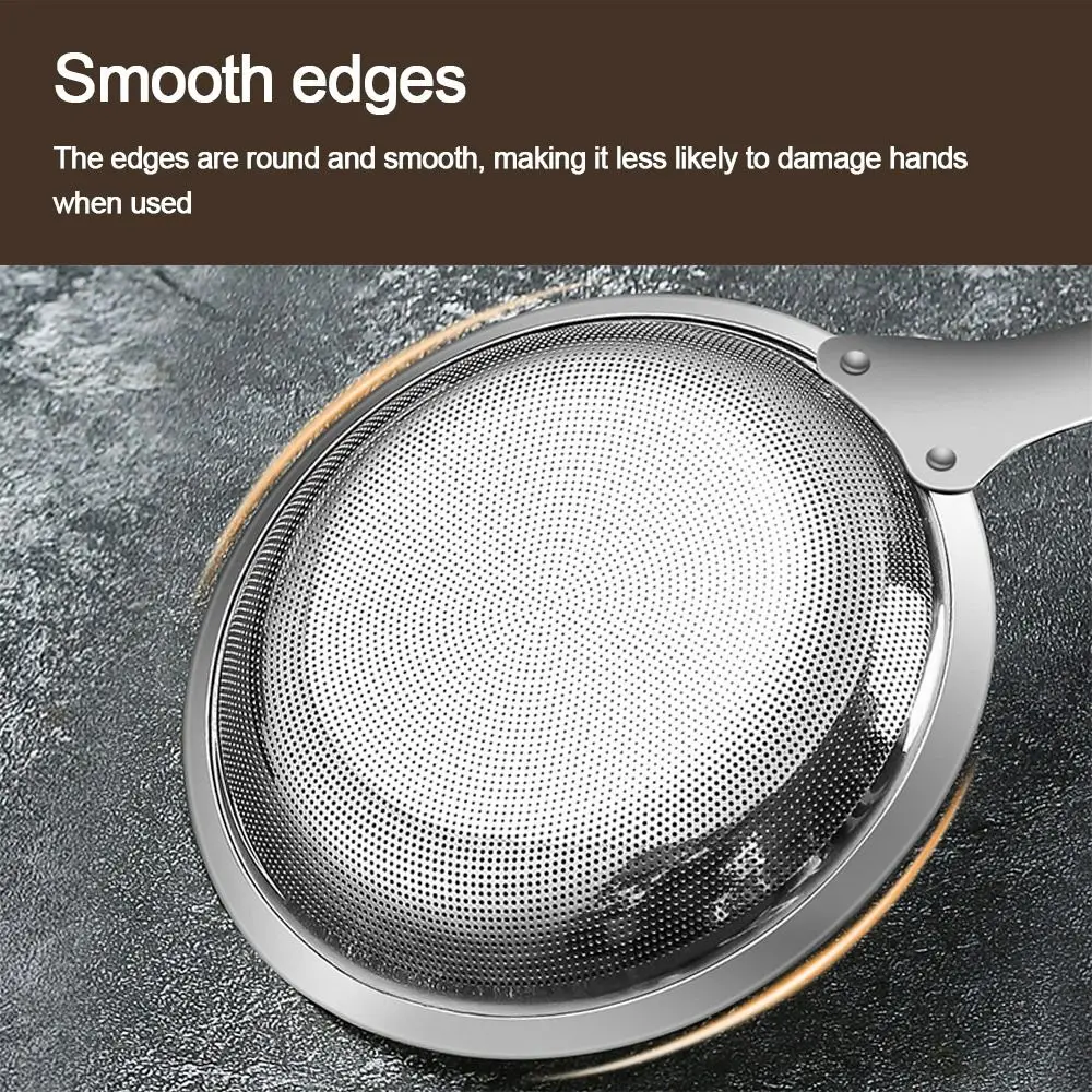 304 Stainless Steel Fat Skimmer Spoon Hot Pot Filter Mesh Percolator Fried Food Net Strainer Grease Foam Removing Kitchen Tool kitchen utensils