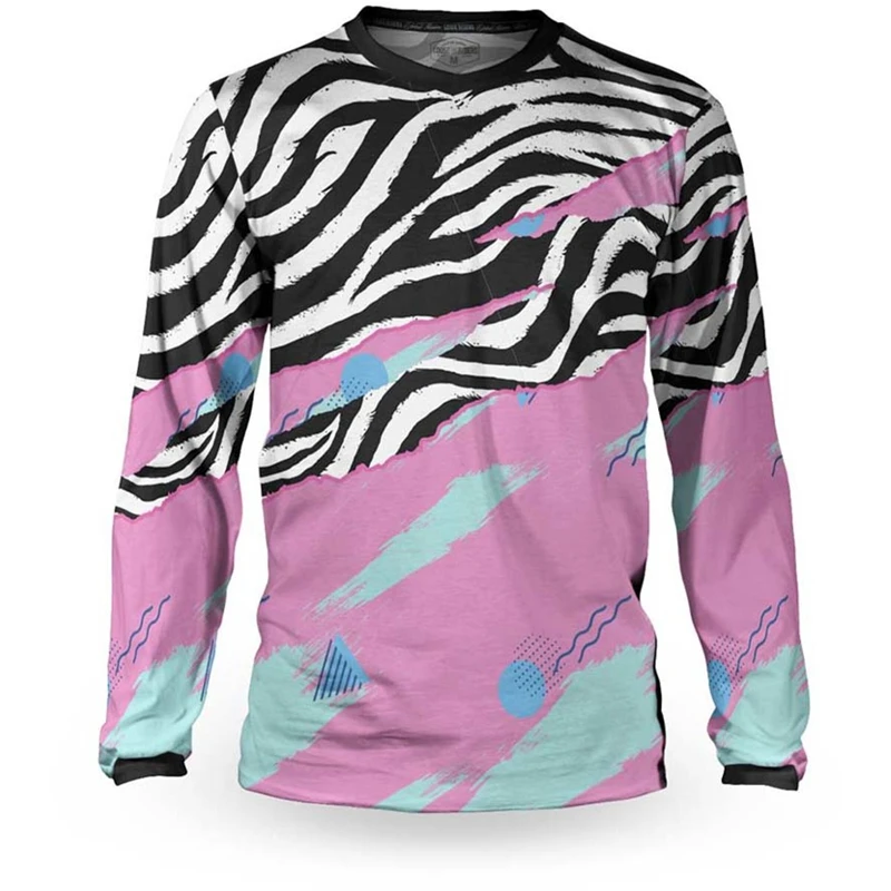 thumbnail image 1 of Traje de descenso de motocross, camisetas transpirables de bicicleta de montaña BMX, maillot de secado rápido, nuevo enduro, 1 of 5
