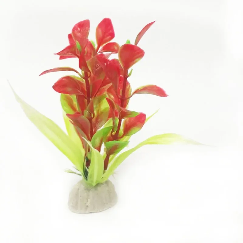 Red Simulated Aquarium Plants Ornaments Aquarium Fish Tank Plant UnderWater Grass Decor Aquarium Decoration