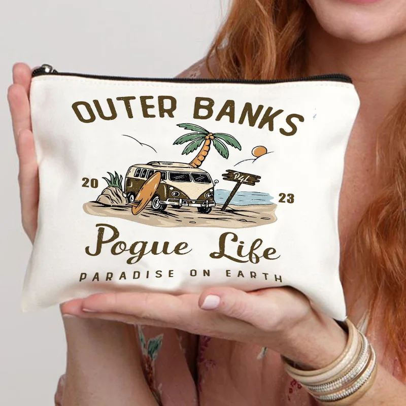 Outer Banks Pouge Life Cosmetic Bag Netflix Gift for Women Make Up Bag Travel Cosmetic Organizer Toiletry Bag Pencil Case 3
