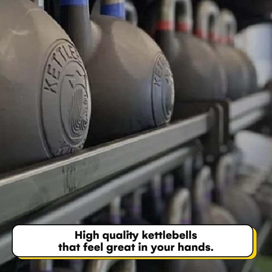 Powder Coated Kettlebell Weights 25 LB(11 KG) | Workout Gym Equipment & Strength training sets for Women & Men | Durable Coating