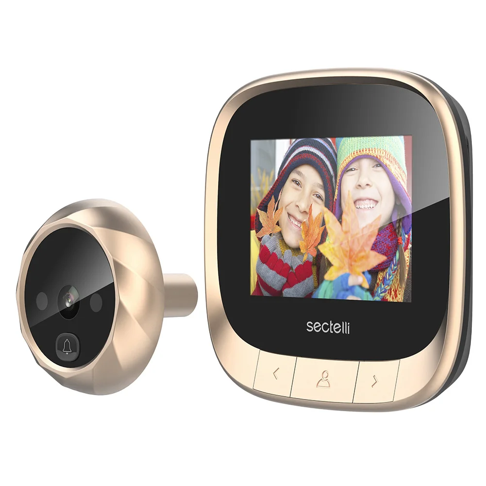 Smart Video Peephole Doorbell Camera Video-eye Wireless Call Intercom Electronic Ring Night View Digital Door Viewer Entry Home |
