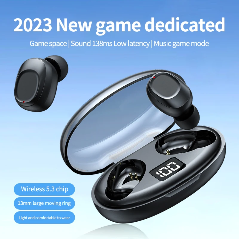 Soleeanre Wireless Earphones Bluetooth Headphones Earbuds Fones Headset  Game Women Men Smart Stereo Sport Microphone