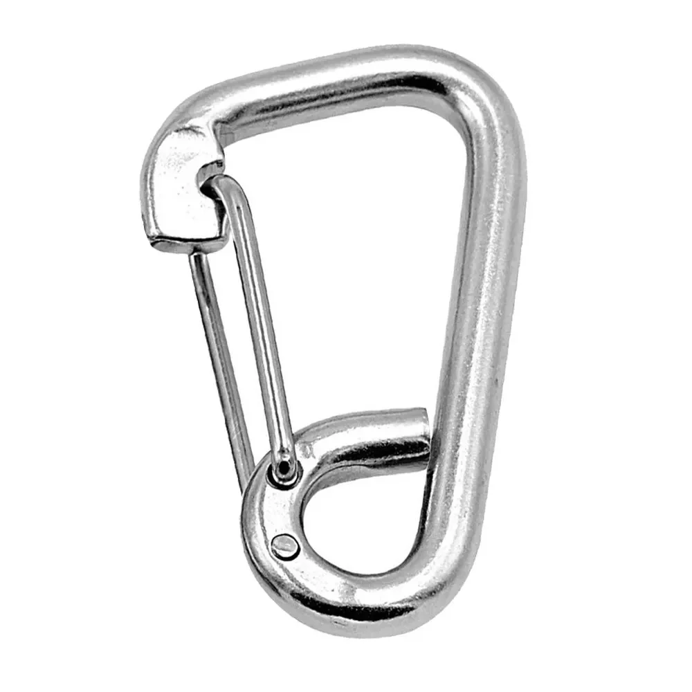 Spring Snap Hook Scuba Diving Accessories 6cm Marine Grade Stainless Steel Spring Carabiner Diving Dive Boat Kayak